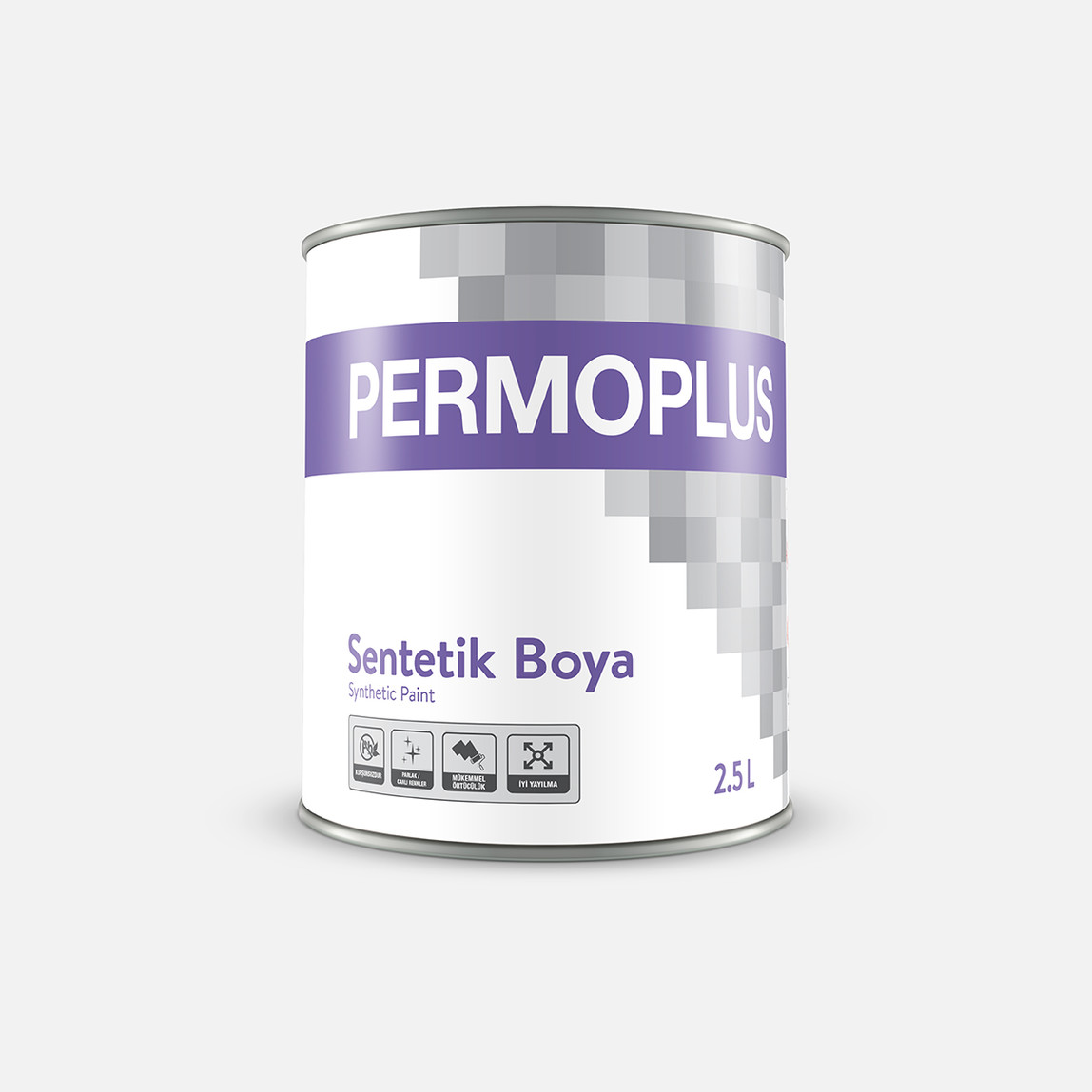    Permoplus 2,5 L Sentetik Boya Siyah 
