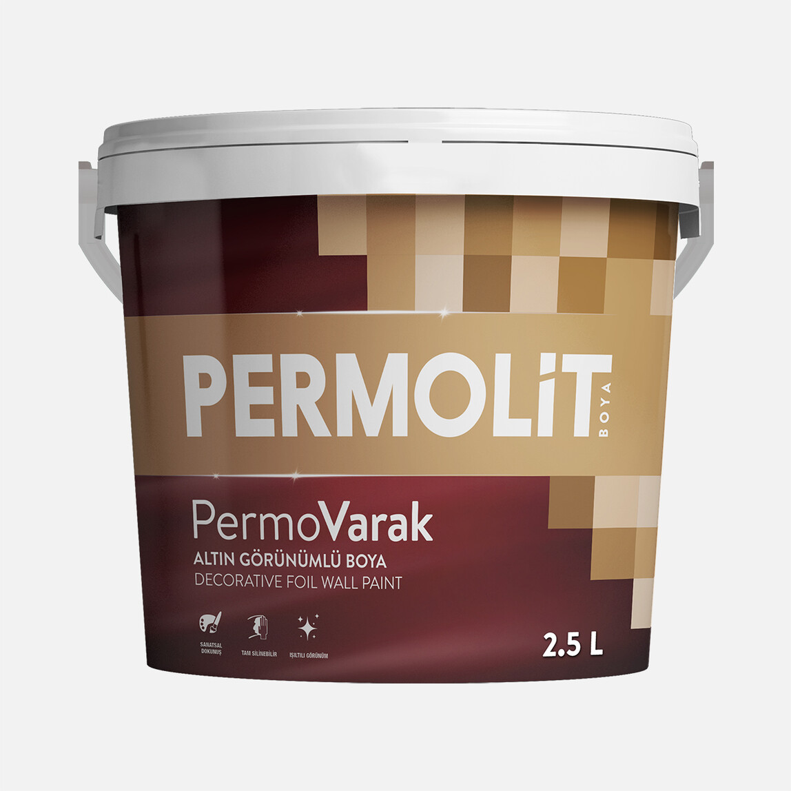    Permovarak 2,5 L İç-Dış Cephe Boyası Altın Varak 