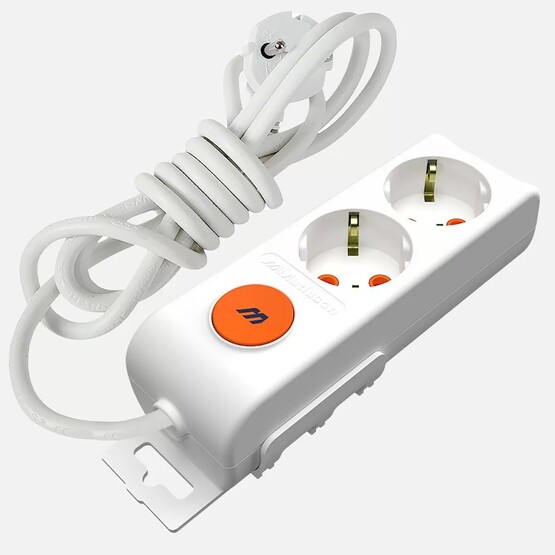 2'li Anahtar Topraklı Grup Priz 3 Metre