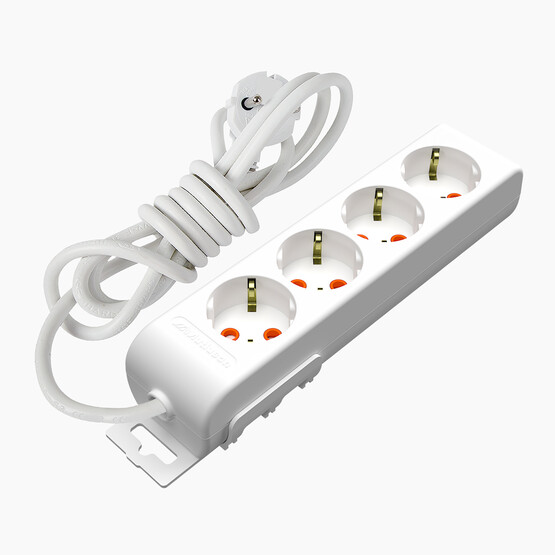 4'lü Topraklı Grup Priz 3 Metre