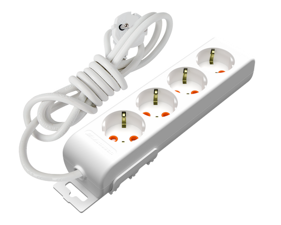 4'lü Topraklı Grup Priz 1 Metre