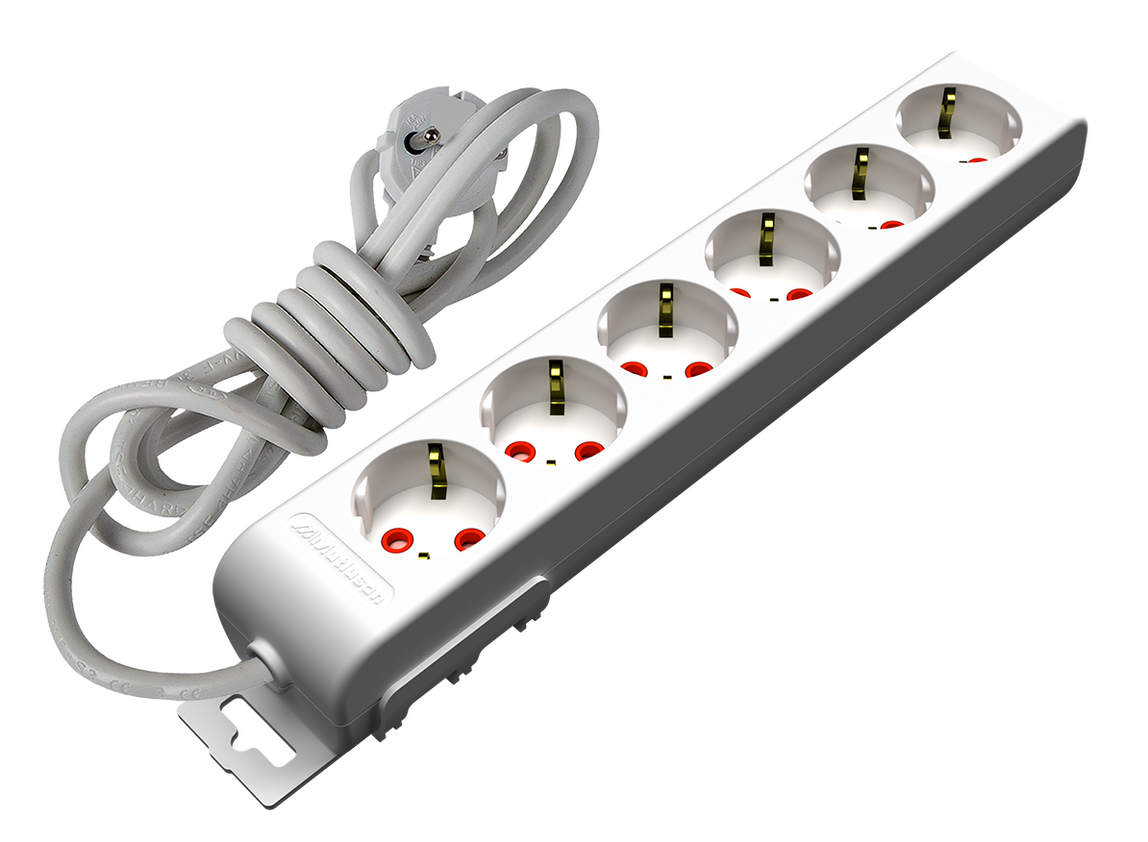    6'lı Topraklı Grup Priz 5 Metre 