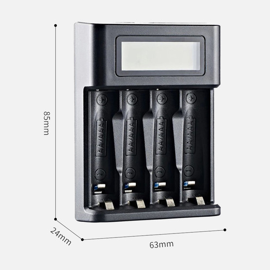Greentech Pil Şarj Cihazı (Dört Yuvalı)