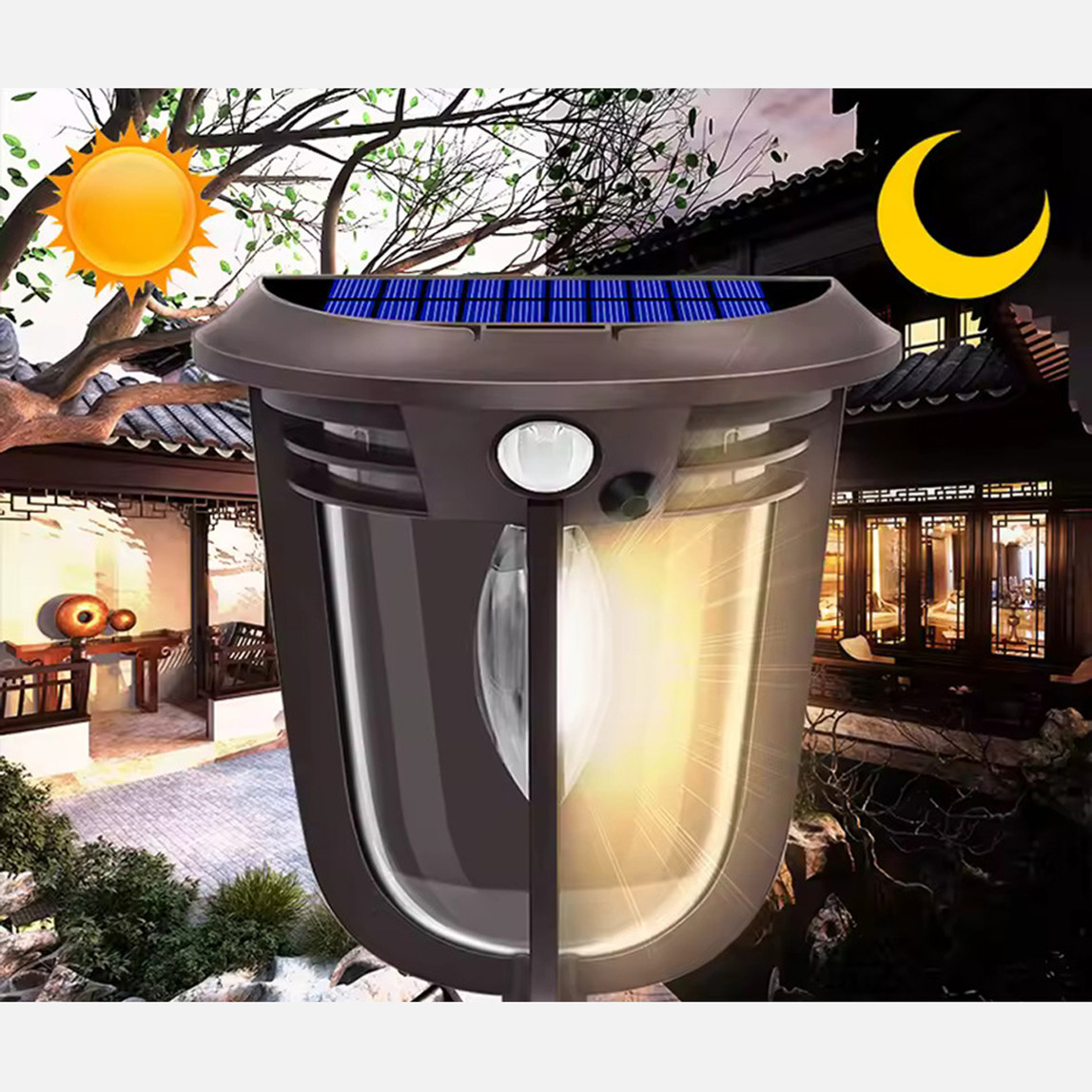    Greentech Güneş Enerjili Hareket Sensörlü Led Aplik 