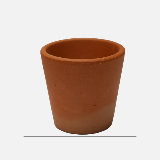 Terracota Konik Kaktüs Naturel Saksı Q5,5cm

