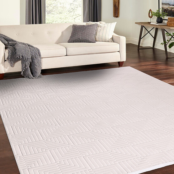 Crea Hawaii HP02 Halı Beyaz 80x300 cm