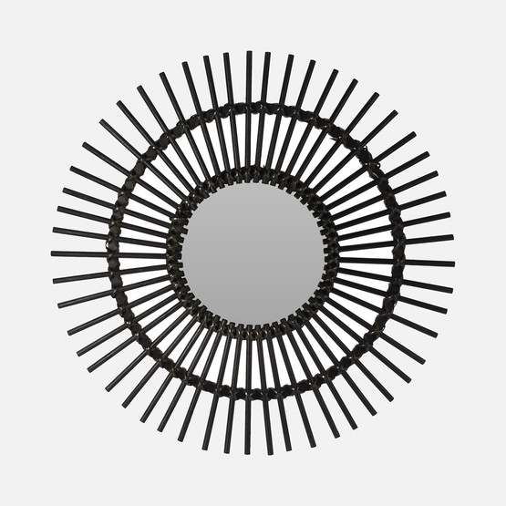 Wood Ayna Siyah 78 cm