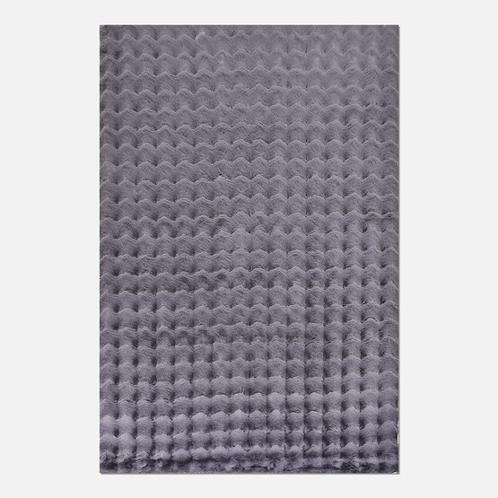 Crea Antrasit Mantar Post Ebatlı Halı 80x250 cm