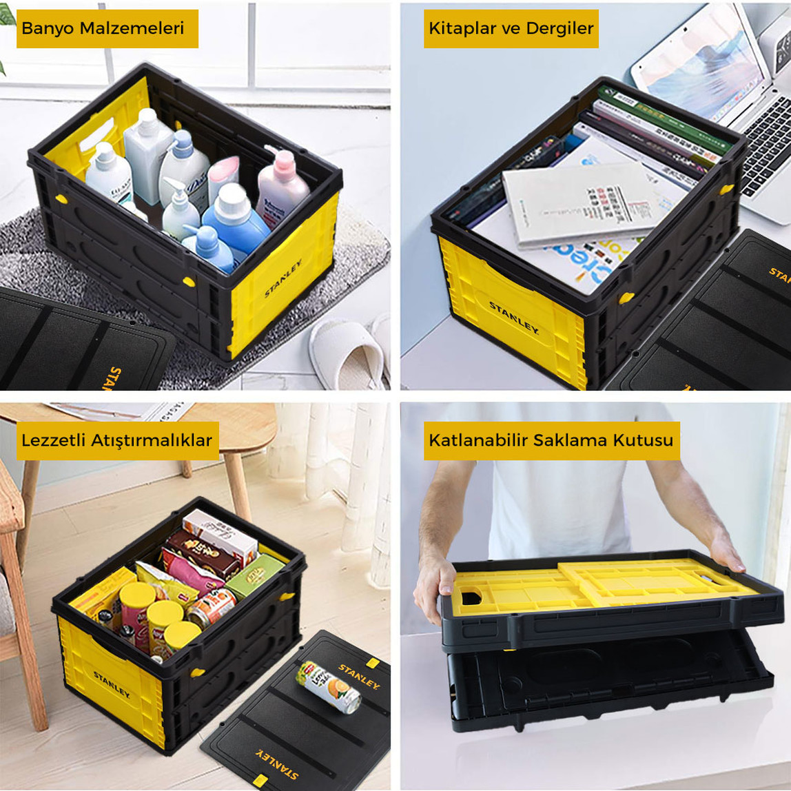    Stanley FB533 25 Kg Katlanır Çok Amaçlı Taşıma Sepeti  