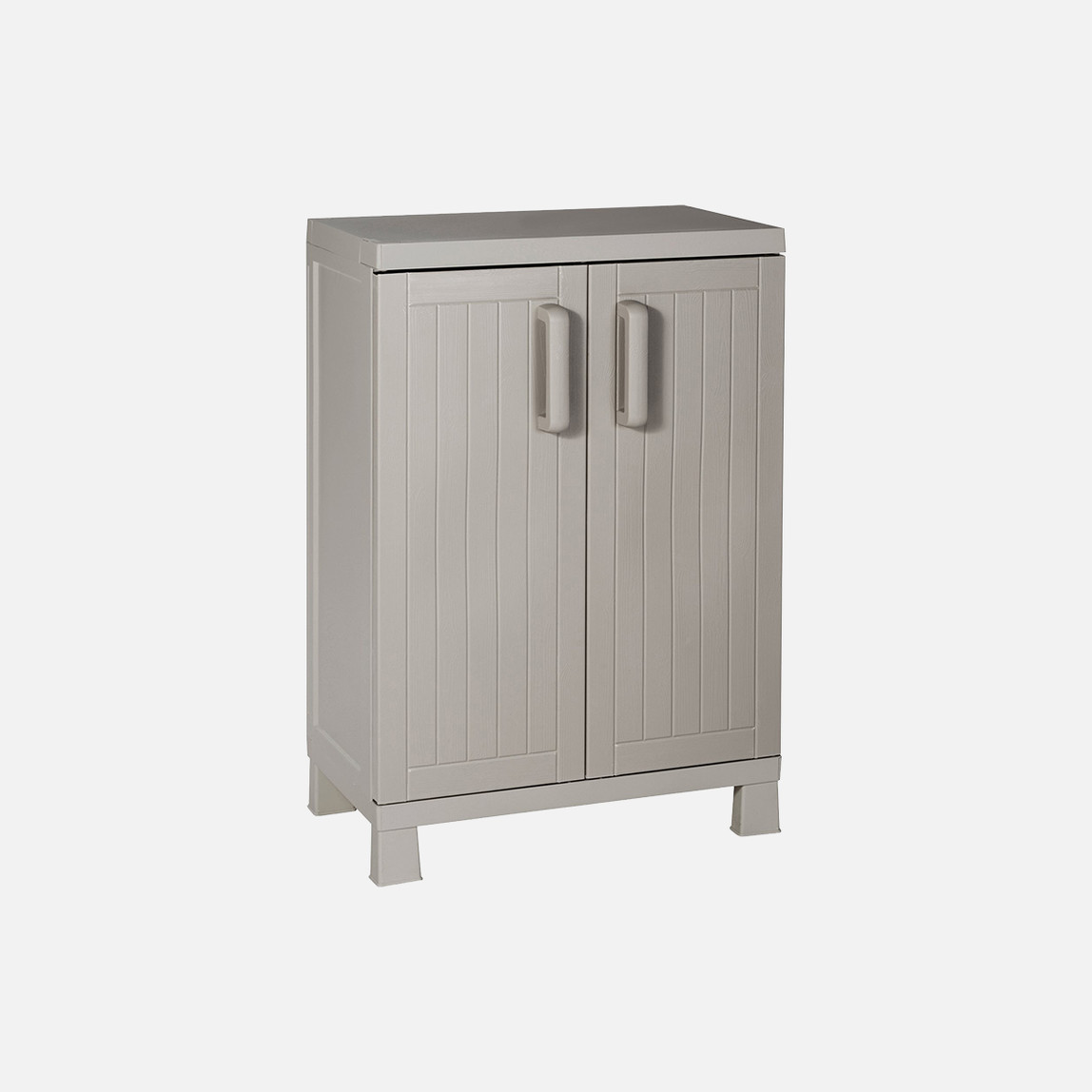    Toomax Wood Midi 2 Raflı Plastik Dolap Taş Gri 