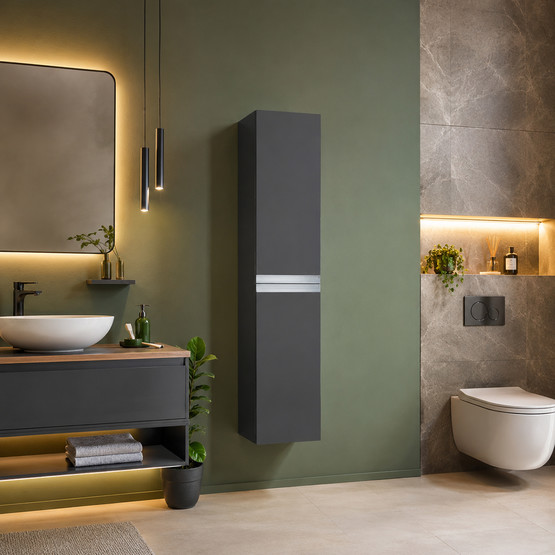 Bonitobagno Nola 40 cm Banyo Boy Dolabı Antrasit
