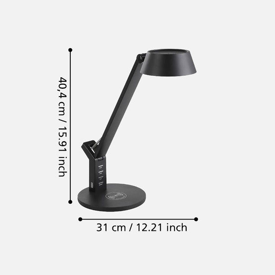 Eglo Banderalo Led Masa Lambası Siyah