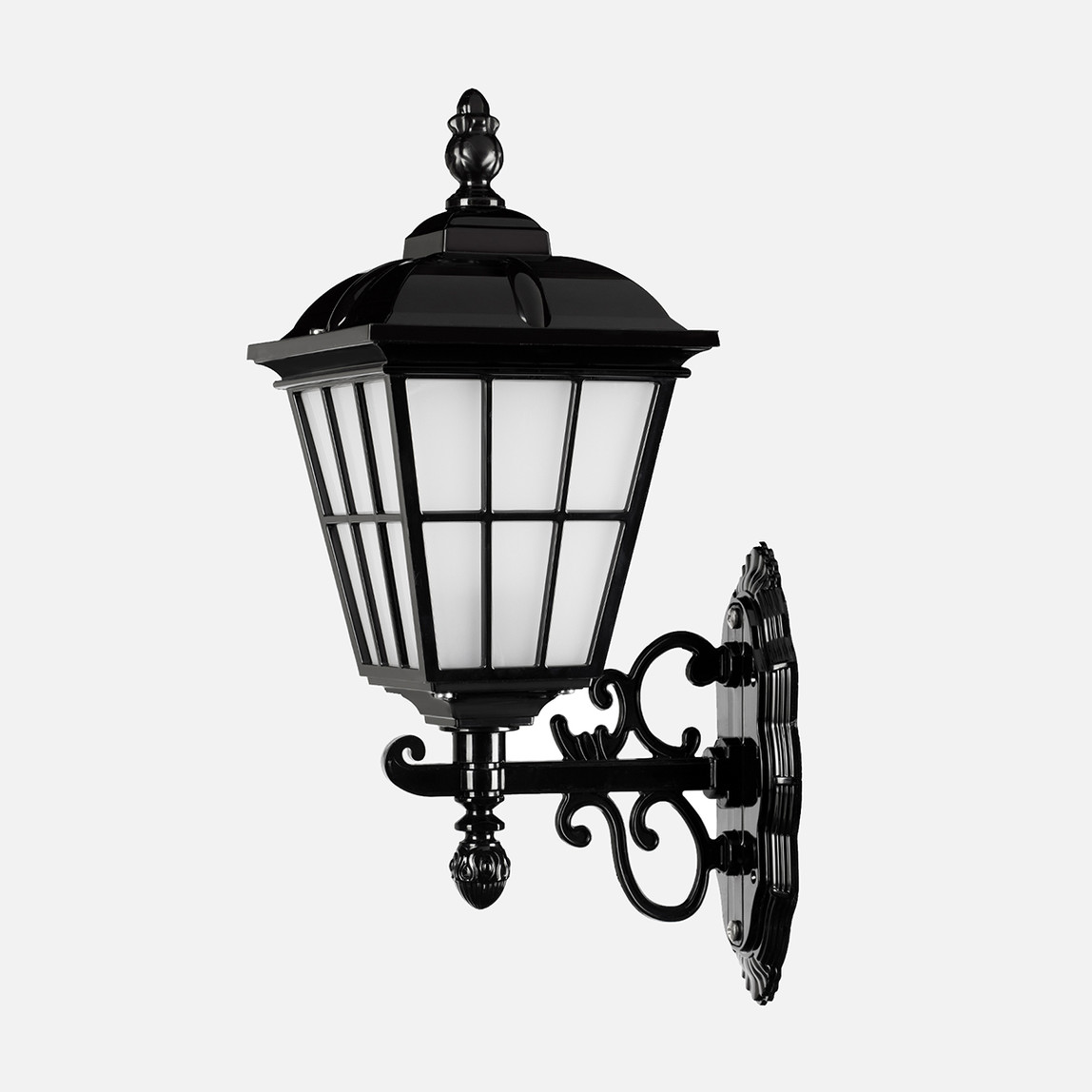    Modelight Büyük Çıtalı Yukarı Bakan Aplik Siyah 