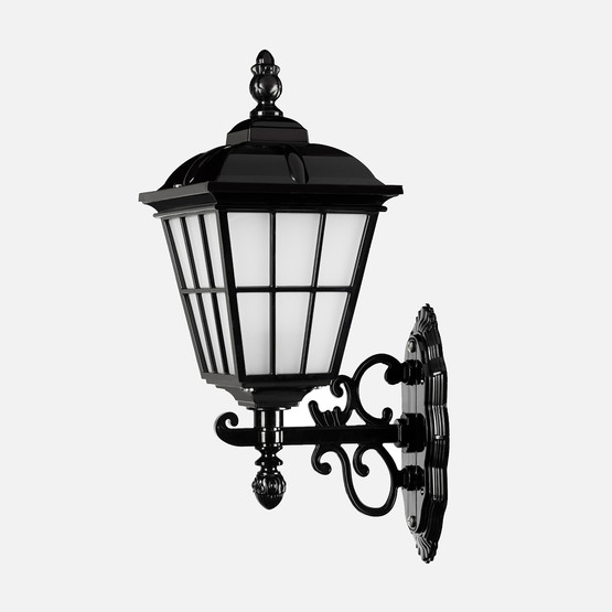 Modelight Büyük Çıtalı Yukarı Bakan Aplik Siyah