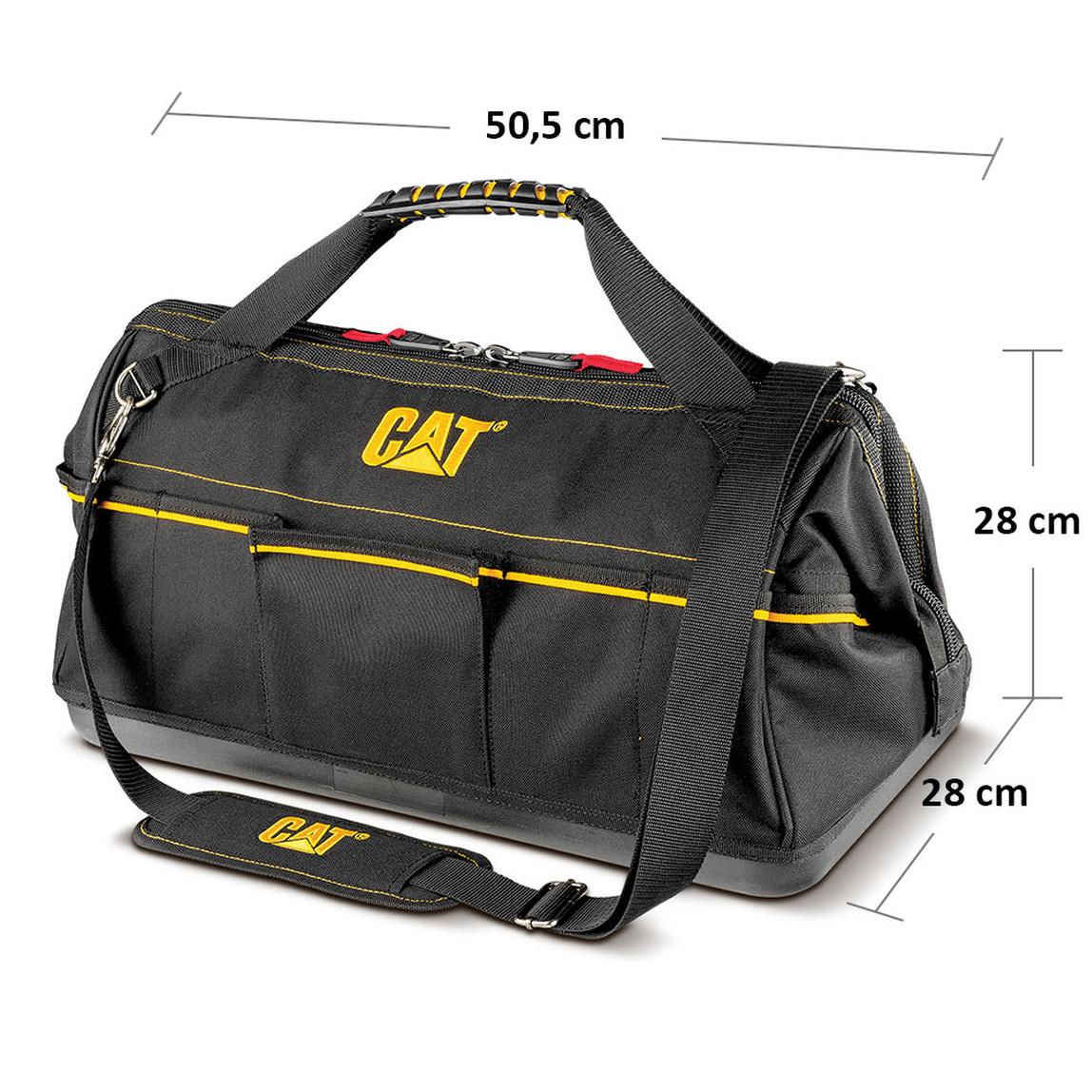    Cat DA980238 20'' Geniş Ağızlı Ağır Hizmet Bez Alet Takım Çantası 