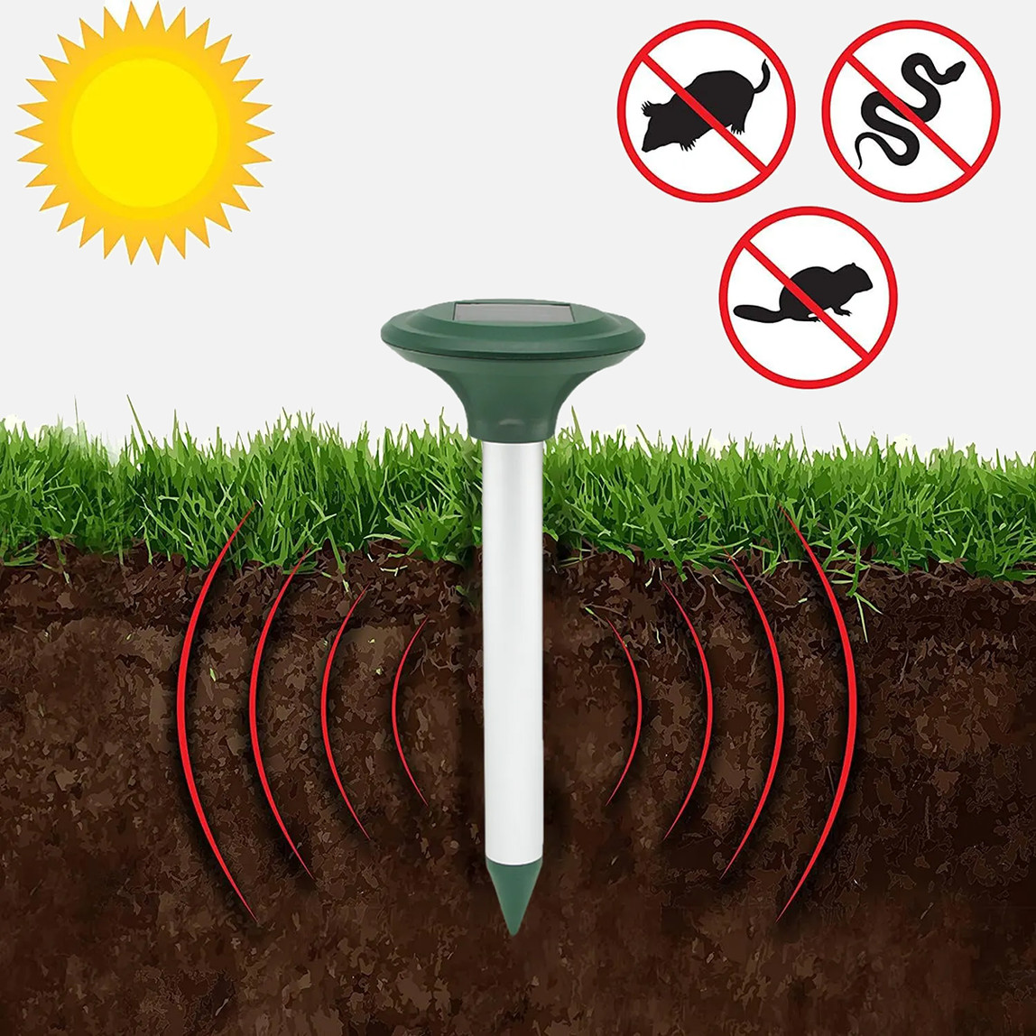    Dlc AGTZ-02 Solar Köstebek Fare Yılan Kovar Motorlu 