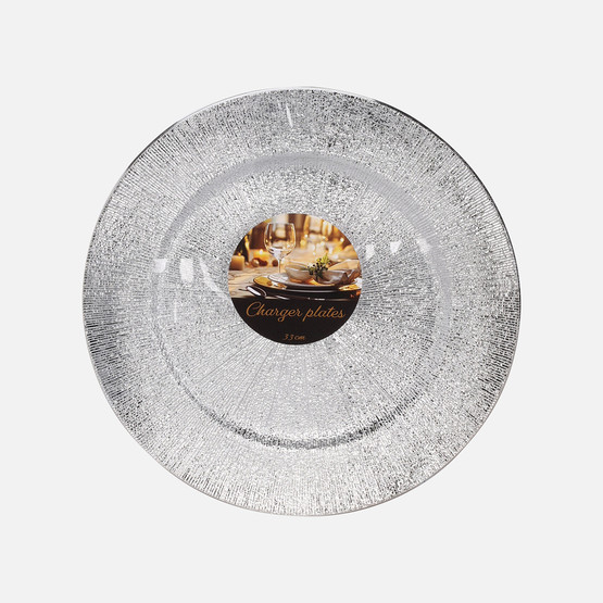 Dekoratif 4'lü Supla Seti Gümüş 33 cm