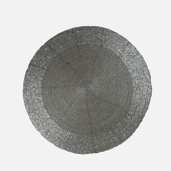 Supla Yuvarlak Gümüş Çap 35 cm