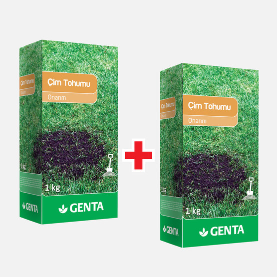 Genta Onarım Çim Tohumu 1 kg 2'li Avantajlı Paket
