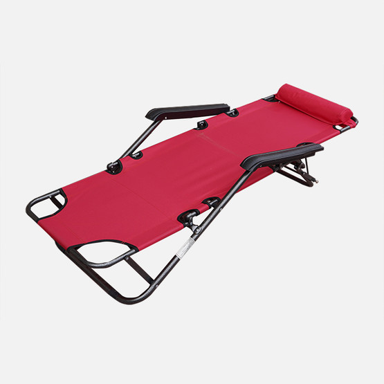 Metal Pozisyonlu Katlanır Koltuk Kırmızı