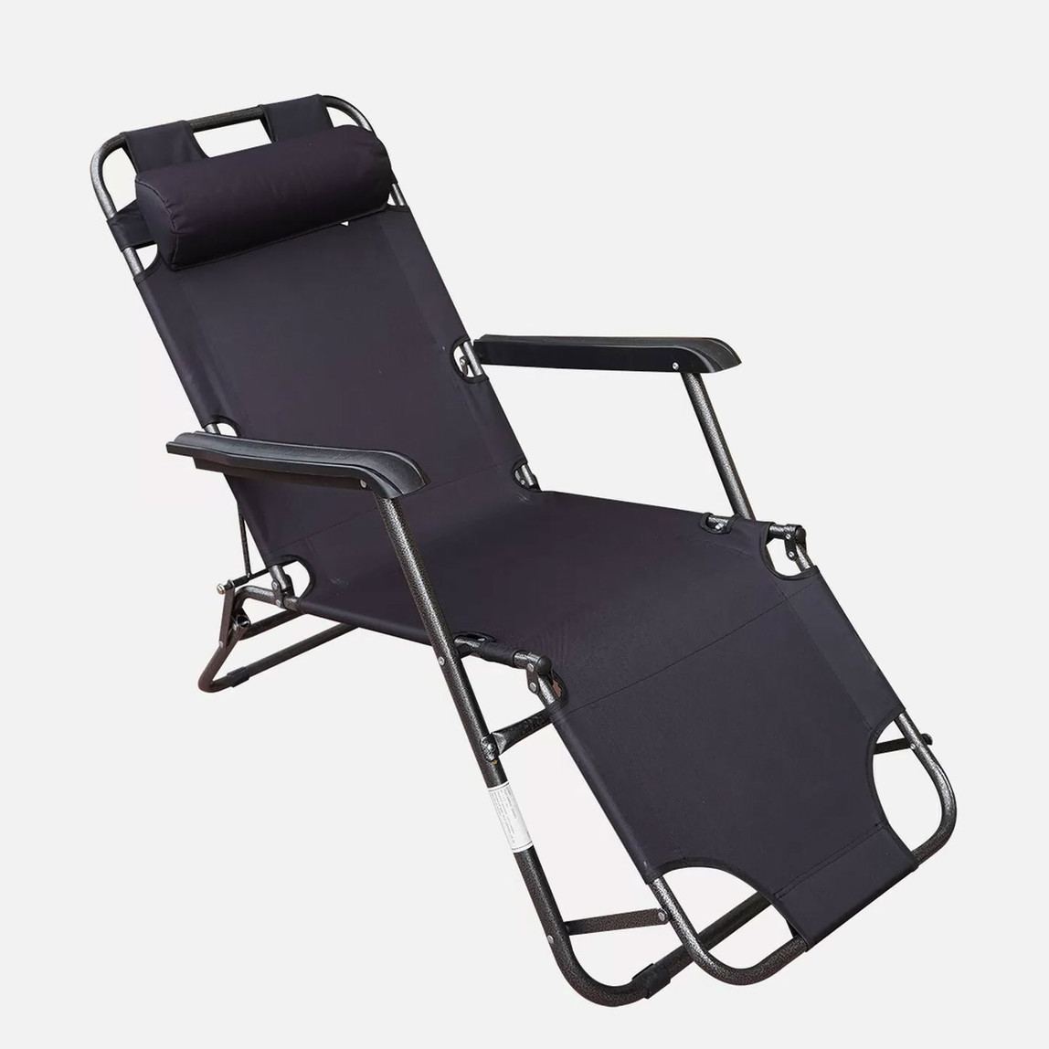    Metal Pozisyonlu Katlanır Koltuk Siyah 