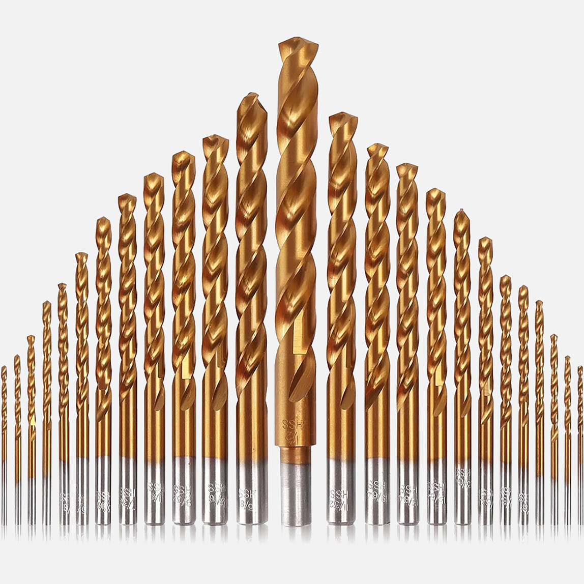    Cat DA02901 16 Parça Profesyonel Titanyum Kaplama HSS Metal Delici Matkap Ucu 