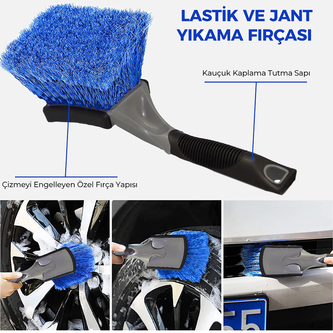    Michelin MC3509 Oto Lastik ve Jant Yıkama Fırçası 