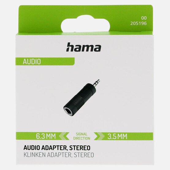 Hama 3.5 mm Plug 6.3 mm Soket Stereo