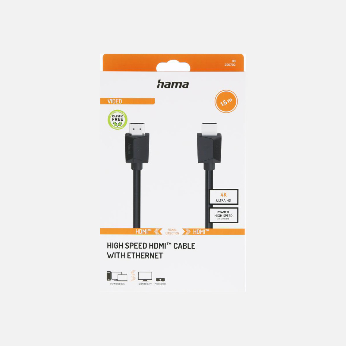    Hama HDMI Kablo 4K Ethernet 1.5 m 