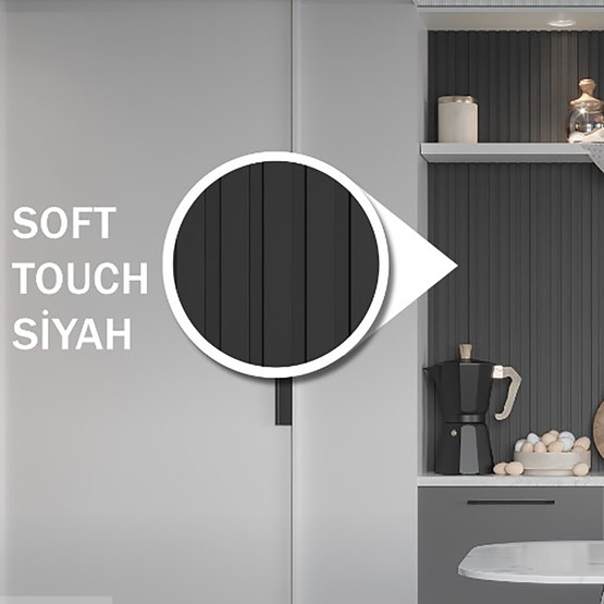 Soft Touch  MDF  Duvar Paneli18x121x2800mm Siyah
