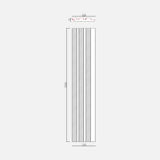 Soft Touch  MDF  Duvar Paneli18x121x2800mm Siyah
