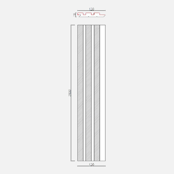 Soft Touch  MDF  Duvar Paneli18x121x2800mm Bej
