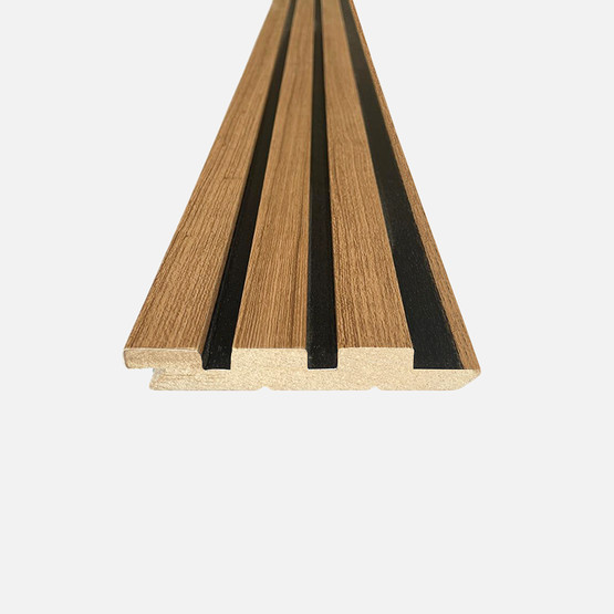 Soft Touch  MDF  Duvar Paneli18x121x2800mm Teak-Black
