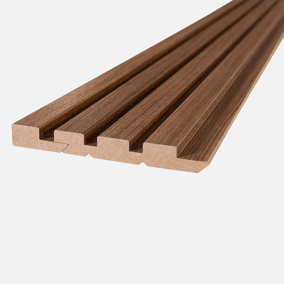 MDF Duvar Paneli Sol Başlangıç Profili  18x48x2800mm Teak
