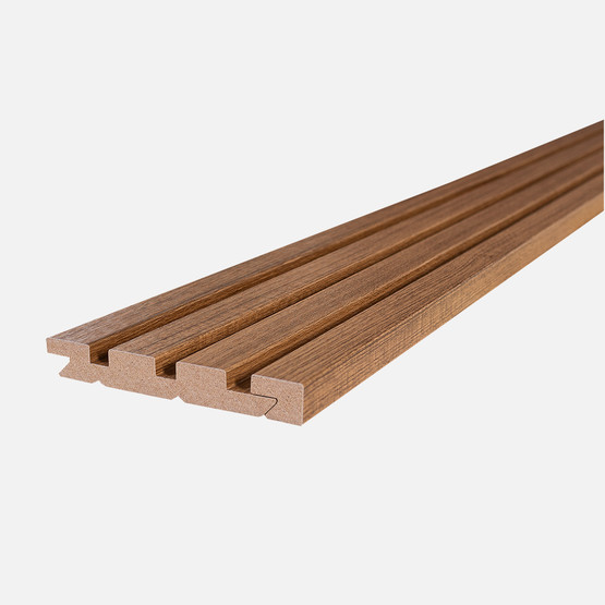 MDF Duvar Paneli Sağ Bitiş SolProfili  18x24x2800mm Teak
