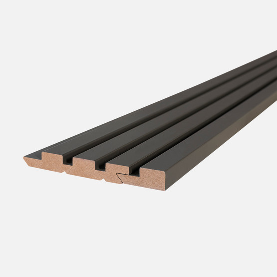 MDF Duvar Paneli Sol Başlangıç Profili  18x48x2800mm ST Antrasit
