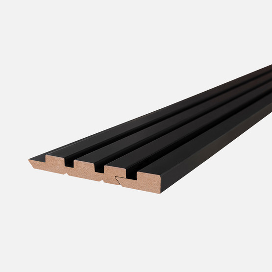 MDF Duvar Paneli Sol Başlangıç Profili  18x48x2800mm ST Siyah 
