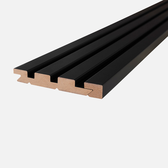 MDF Duvar Paneli Sag Bitiş  Profili   18x24x2800mm ST Siyah
