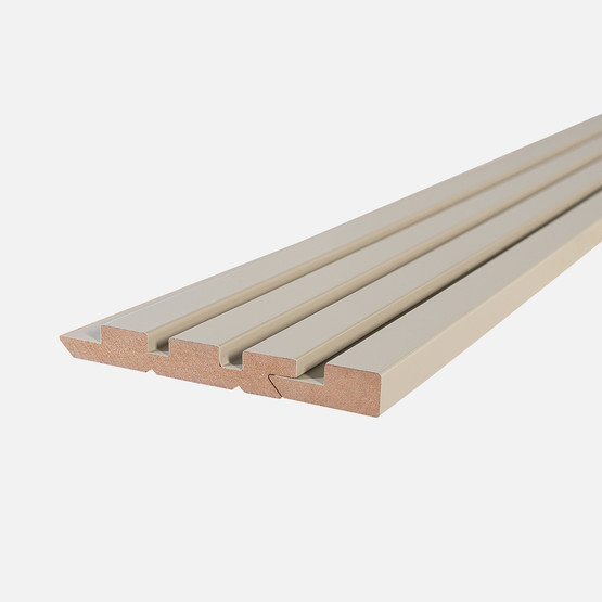 MDF Duvar Paneli Sol Başlangıç Profili 18x48x2800mm ST Bej 
