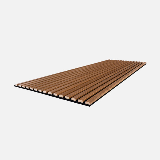 MDF Akustik Duvar Paneli 20x600x2800mm Teak