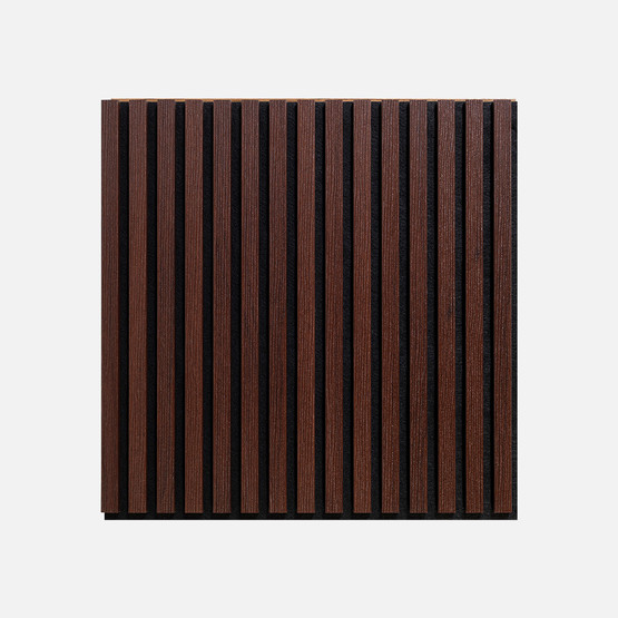 MDF Akustik Duvar Paneli Kare 20x600x600mm Koyu Ceviz
