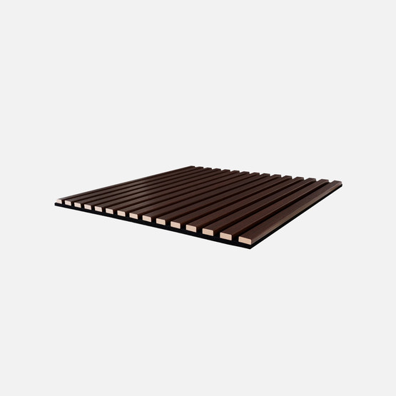 MDF Akustik Duvar Paneli Kare 20x600x600mm Koyu Ceviz
