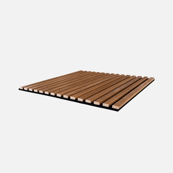 MDF Akustik Duvar Paneli Kare 20x600x600mm Teak