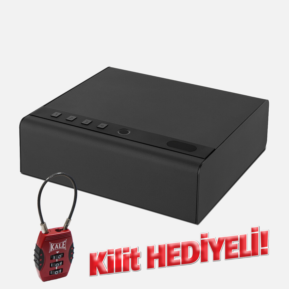    Kale Taşınabilir Parmak İzli Kasa 