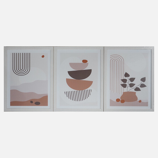 Mina Art Çerçeveli Tablo 3'lü 33x43 cm