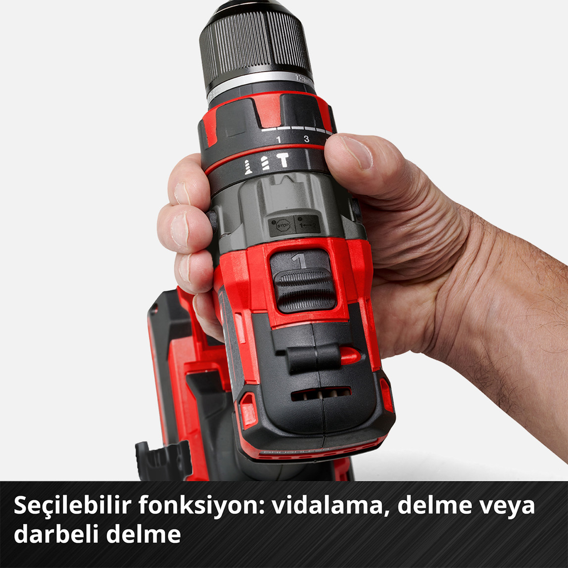    Einhell TP-CD 18/80 Li-i BL Solo Akülü Darbeli Vidalama(Akü ve Şarj Cihazı Dahil Değildir.) 