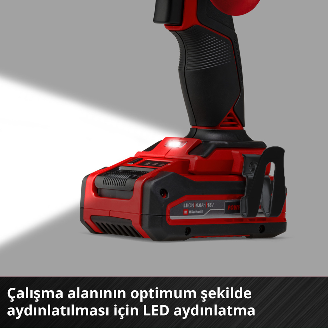    Einhell TP-CD 18/80 Li-i BL Solo Akülü Darbeli Vidalama(Akü ve Şarj Cihazı Dahil Değildir.) 