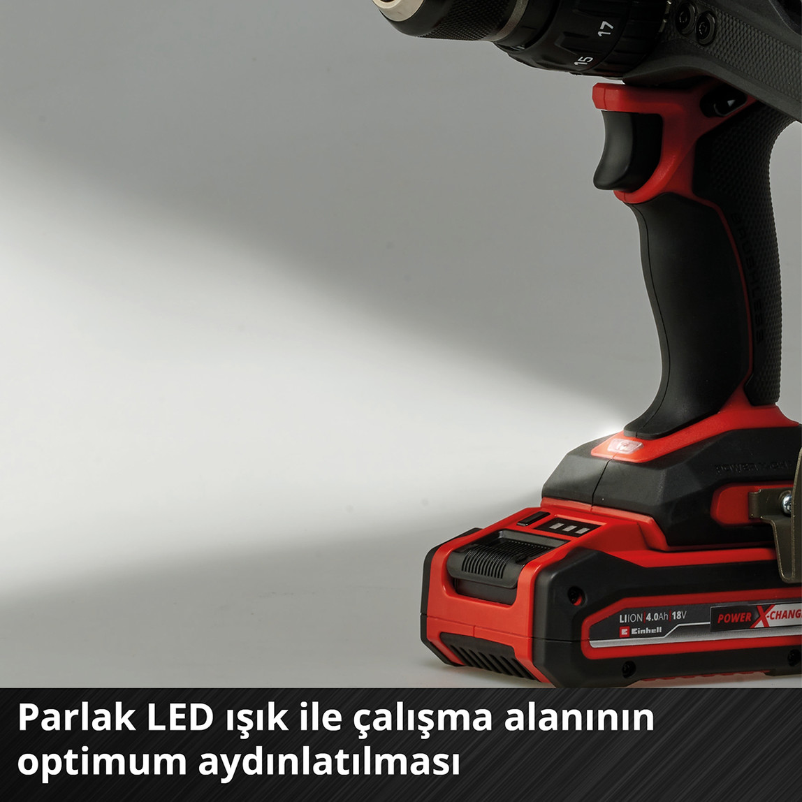    Einhell TP-CD 18/120 Li-i BL Solo Akülü Darbeli Vidalama (Akü ve Şarj Cihazı Dahil Değildir) 