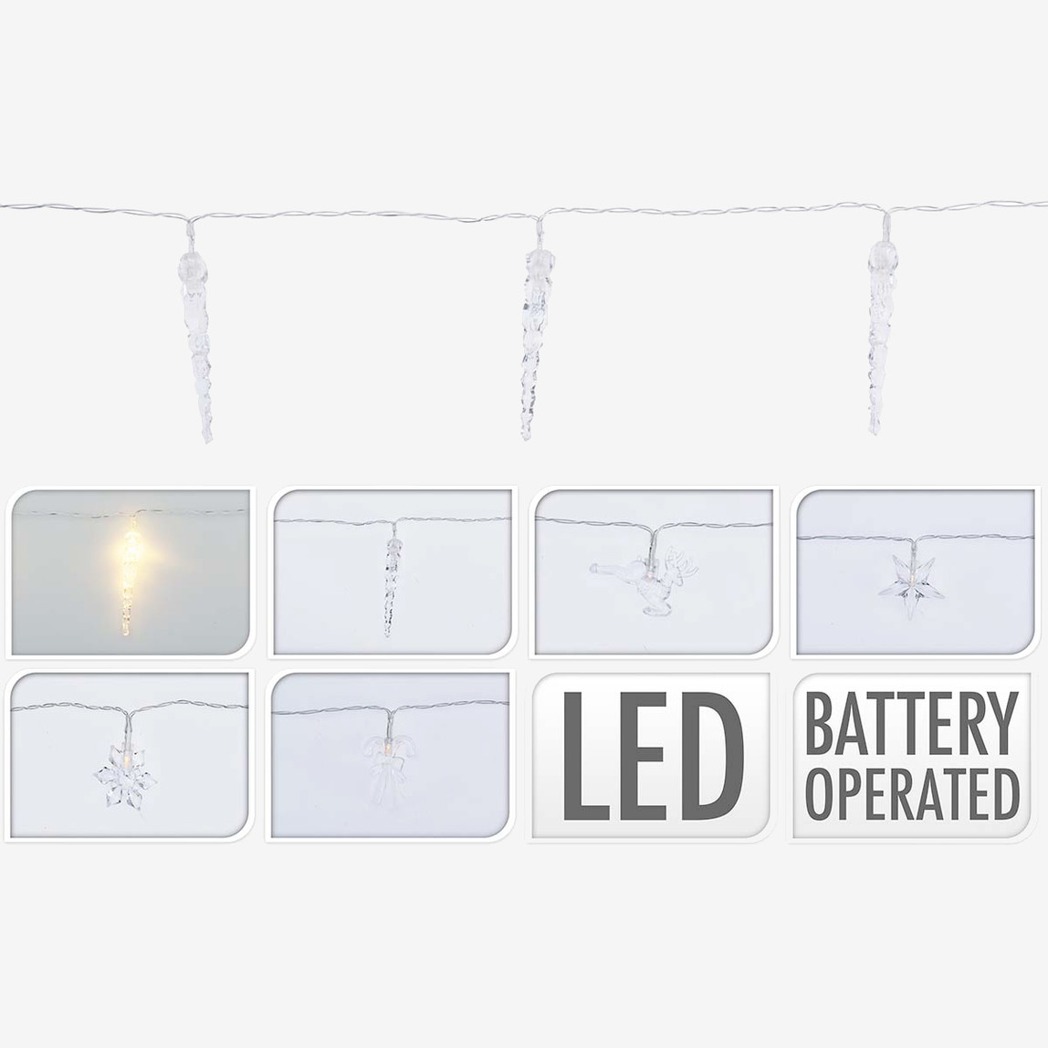    Kristal 10 Ledli Işık Zinciri 