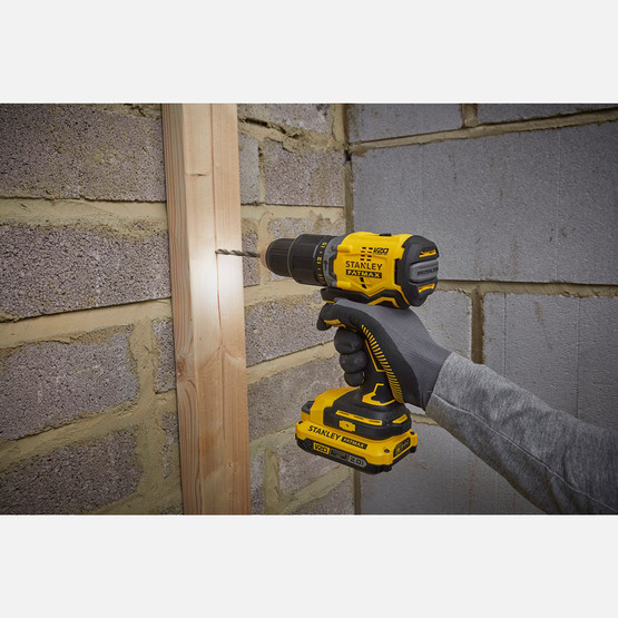 Stanley SFMCK217M1S-QW 18V Akülü Darbeli Matkap ve Somun Sıkma 2'li Set (SFMCD715 SFMCF920 4 Ah.Hızlı Şarj Aleti (SFMCB1